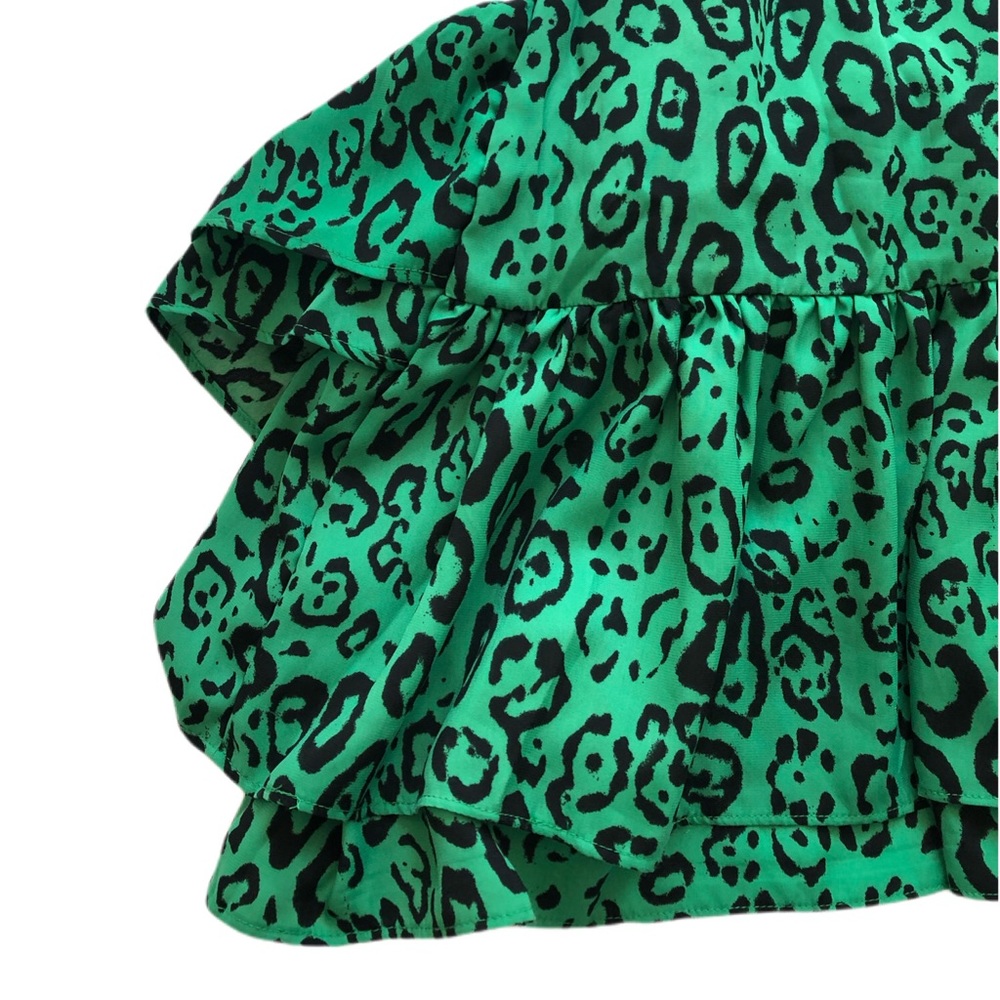 WAYF
Tombly Ruffled Leopard Print Mini Dress S - Picture 9 of 13
